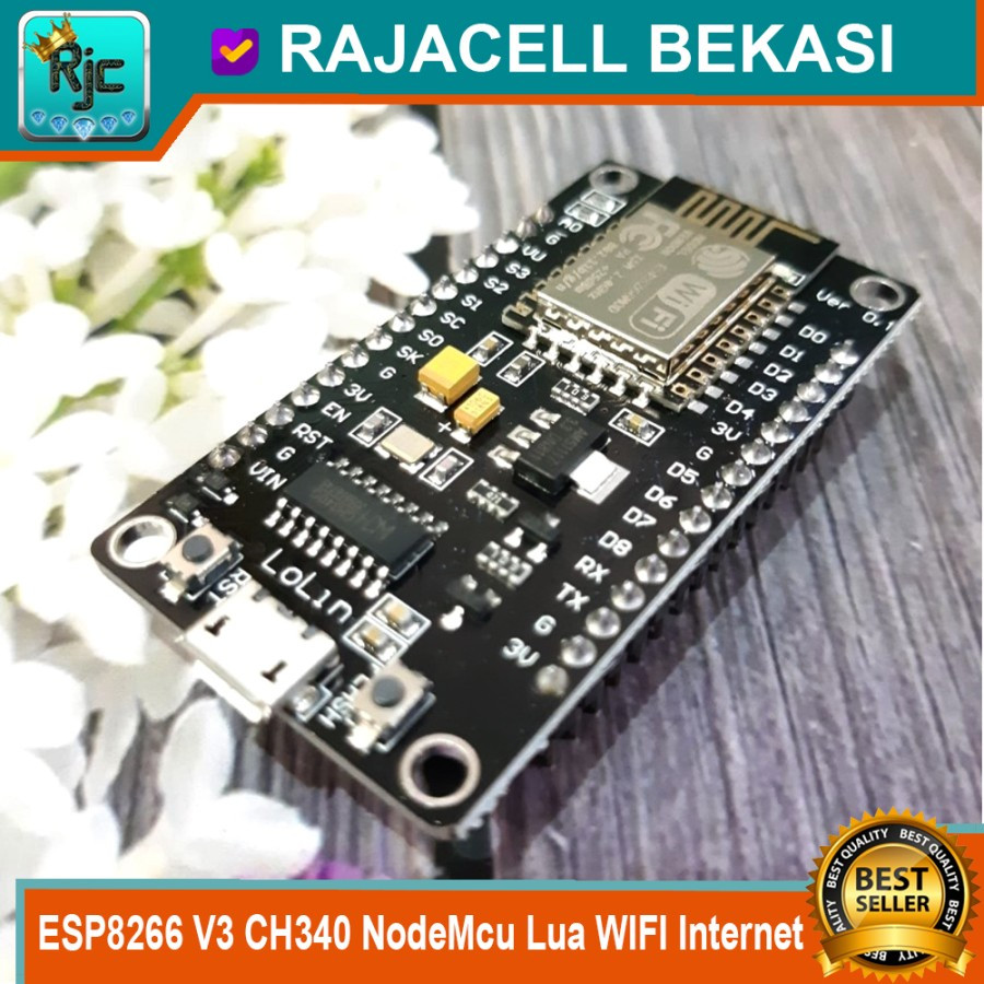 Jual ESP8266 V3 CH340 Module NodeMcu Lua WIFI Internet of Things Dev ...