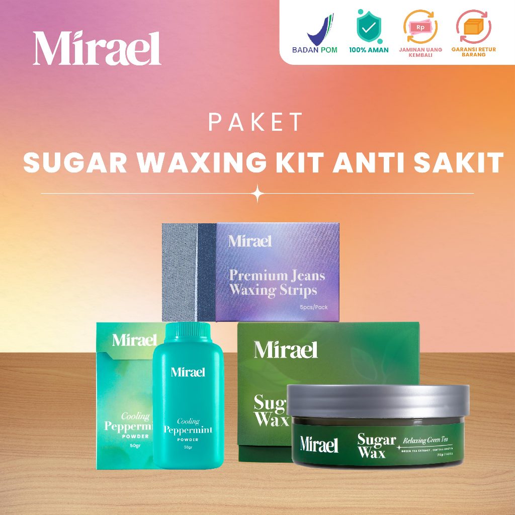 Jual MIRAEL Paket Sugar Waxing Kit Anti Sakit Shopee Indonesia