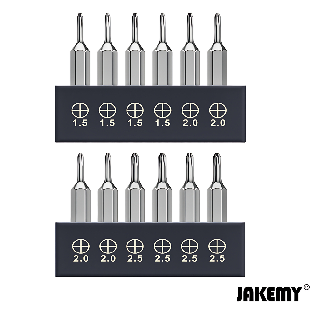 Jual Jakemy JM-Type 13 Bits Mata Obeng Plus Set Kualitas CRV H4*28MM ...