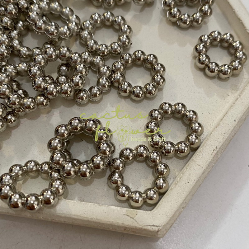 Jual Manik Ring Donat Tebal Silver (Tidak ada lubang) | Shopee Indonesia