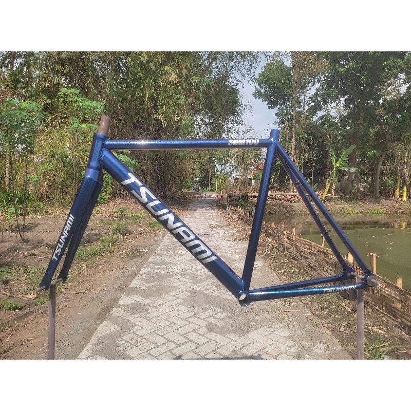 Jual frame tsunami bunglon blue violet custom | Shopee Indonesia