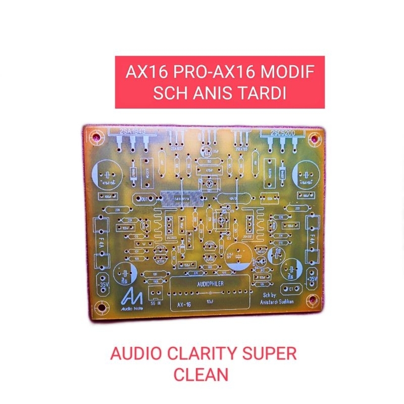 Jual PCB Kit Driver AX16 PRO AX-16 MODIF SCH ANIS TARDI / PCB Kit ...