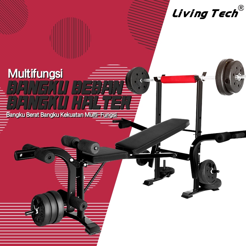 Jual Bench Press Besa Adjustable Multi Gym Weight Bench Barbell Alat ...
