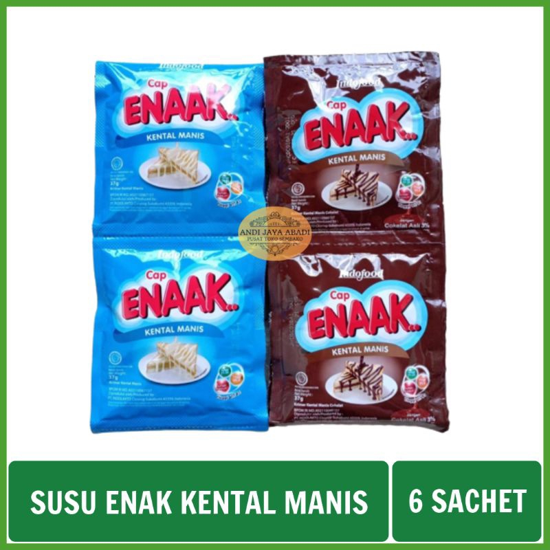 Jual Susu Cap Enak Kental Manis 37gr Sachet 6 Sachet 1 Pak Shopee