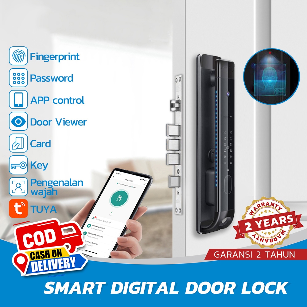 Jual Kunci Smart Lock Otomatis App dengan Face Id membuka kunci kunci ...