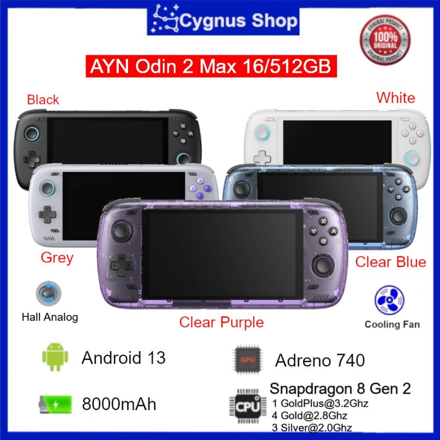 Jual AYN Odin 2 Max Portable Gaming Android System Handheld Jual AYN Odin 2 Max Portable Gaming Android System Handheld