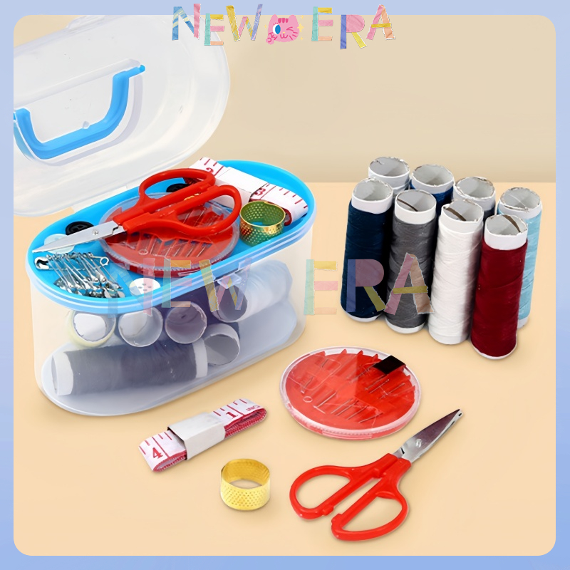 Jual NewEra Sewing Box 1 Set Alat Jahit Mini Kotak Perlengkapan Jahit