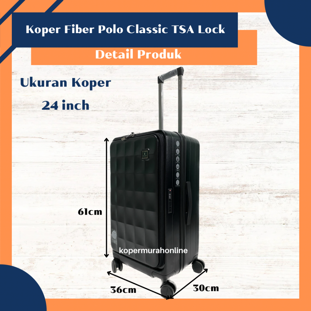 Jual Koper Trunk Series Front Load Cabin size Polo Classic original 24 ...