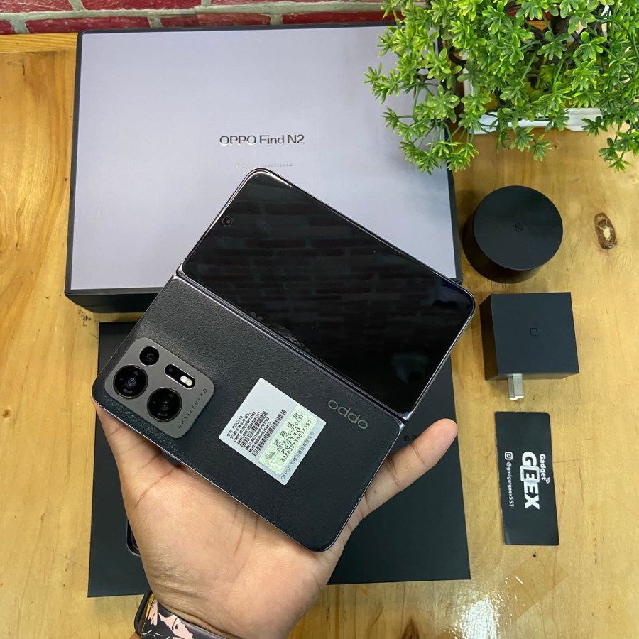 Jual BNOB Oppo Find N2 Fold 5G 16GB 512GB Black Leather Pajak resmi ...