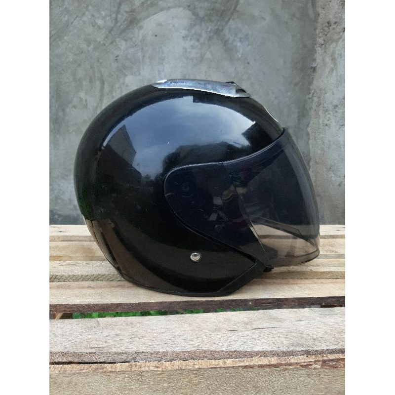 Jual Helm Kyt Jet Lama Black (Bekas) Shopee Indonesia