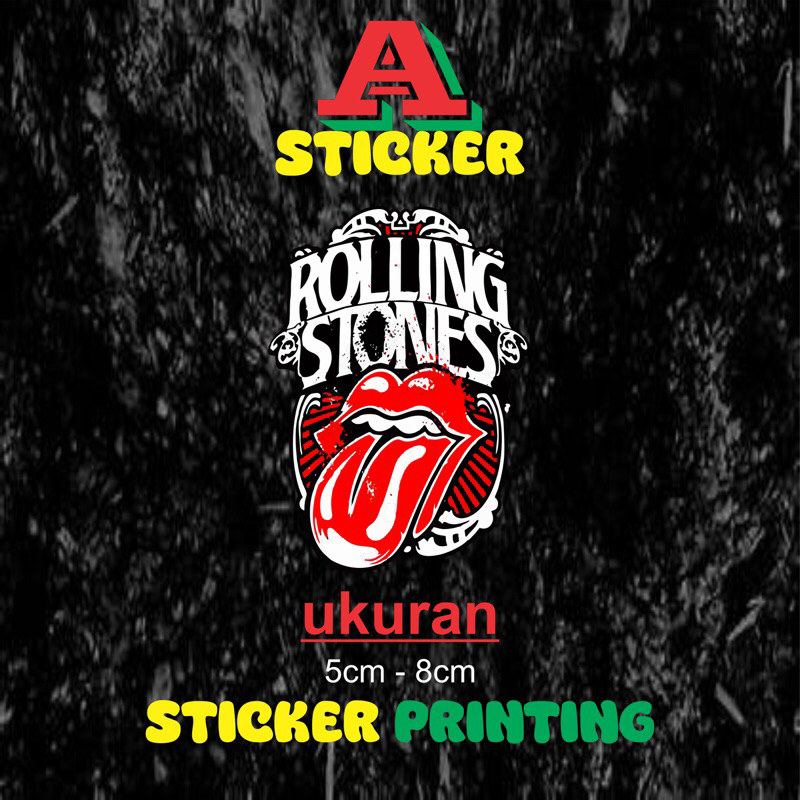 Jual STICKER STIKER PRINTCUT ROLLING STONES BAND VIRAL | Shopee Indonesia