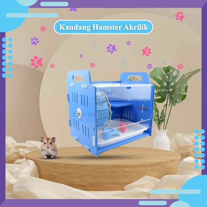 Jual Kandang Hamster Akrilik Lantai Dua Hamster Reptile Gerbil Keren ...