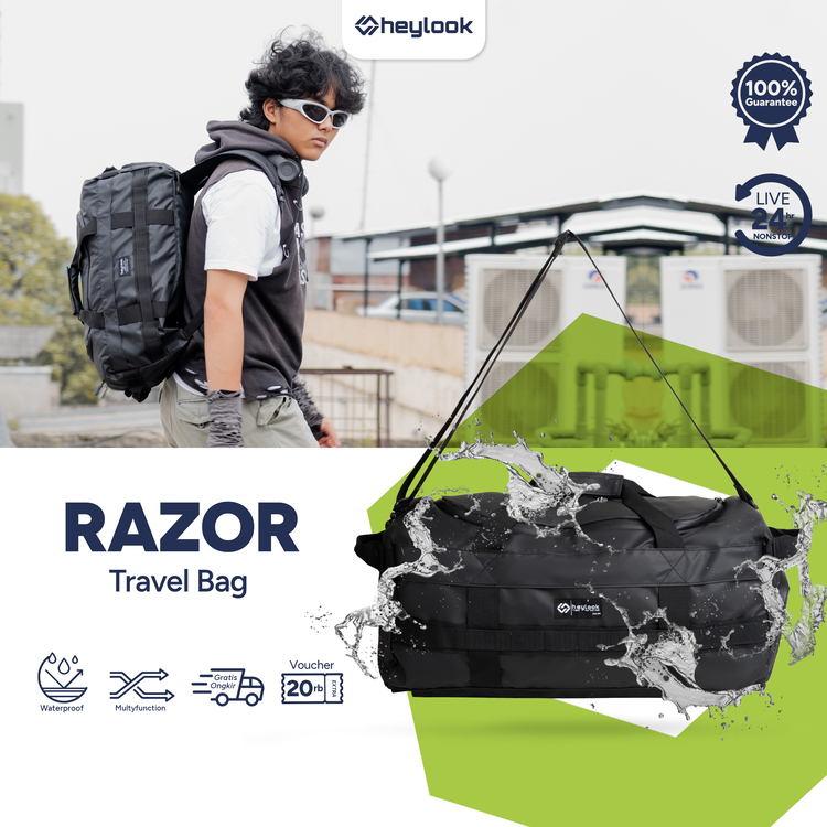 Jual Heylook Official Travelbag Waterproof Razor Tas Gym Tas Olahraga