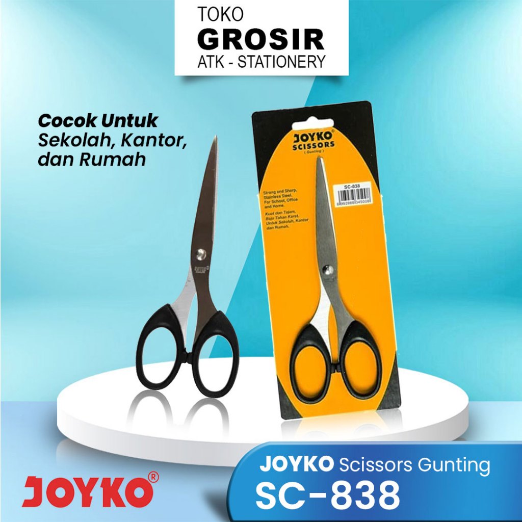Jual GUNTING JOYKO SC-838 / JOYKO SCISSORS SC-838 BAHAN BAJA TAHAN ...