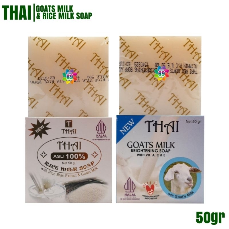 Jual Thai Goats Milk Rice Milk Soap Gr Bpom Satuan Shopee Indonesia