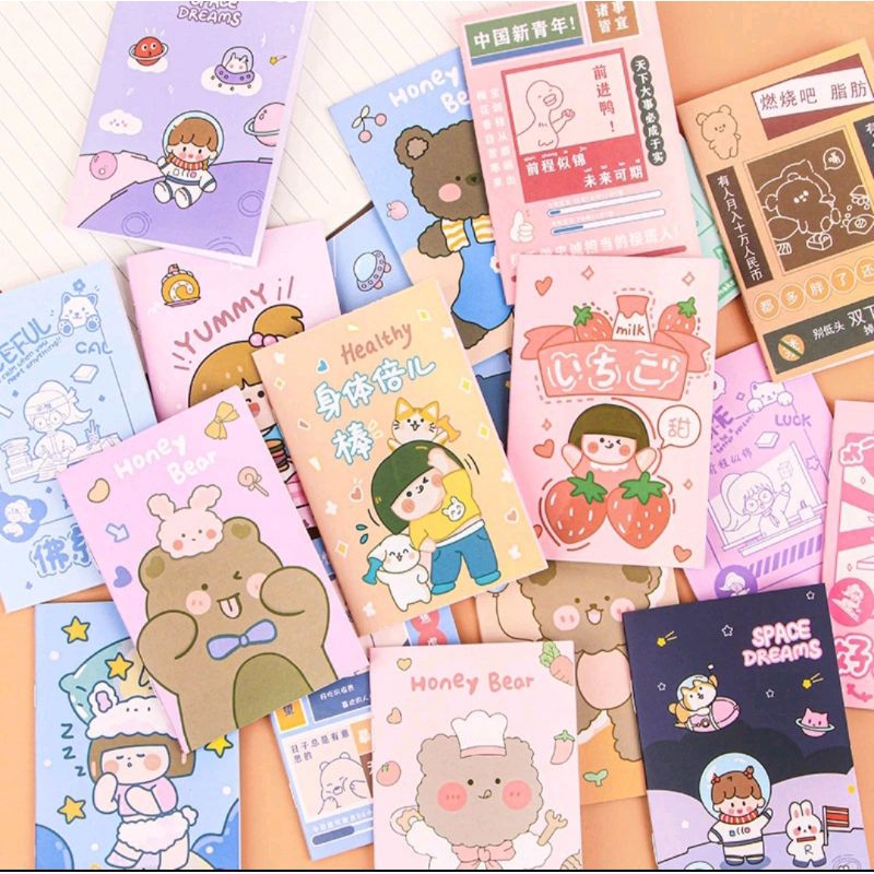 Jual Notebook Mini Kartun Lucu/Buku Tulis Mini | Shopee Indonesia