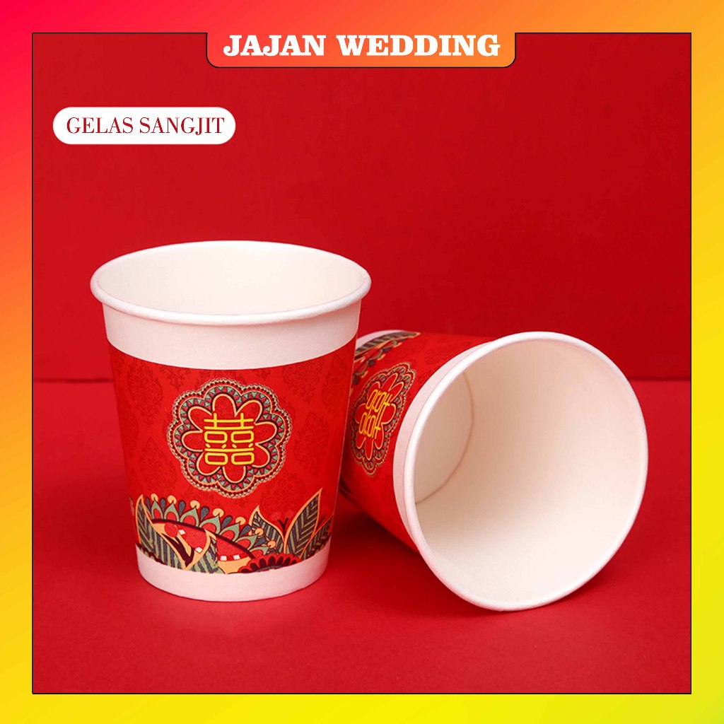 Jual Jw Paper Cup Teapai Sangjit Gelas Kertas Kopi Dan Teh Sekali Pakai Wedding Paper Cup 6365