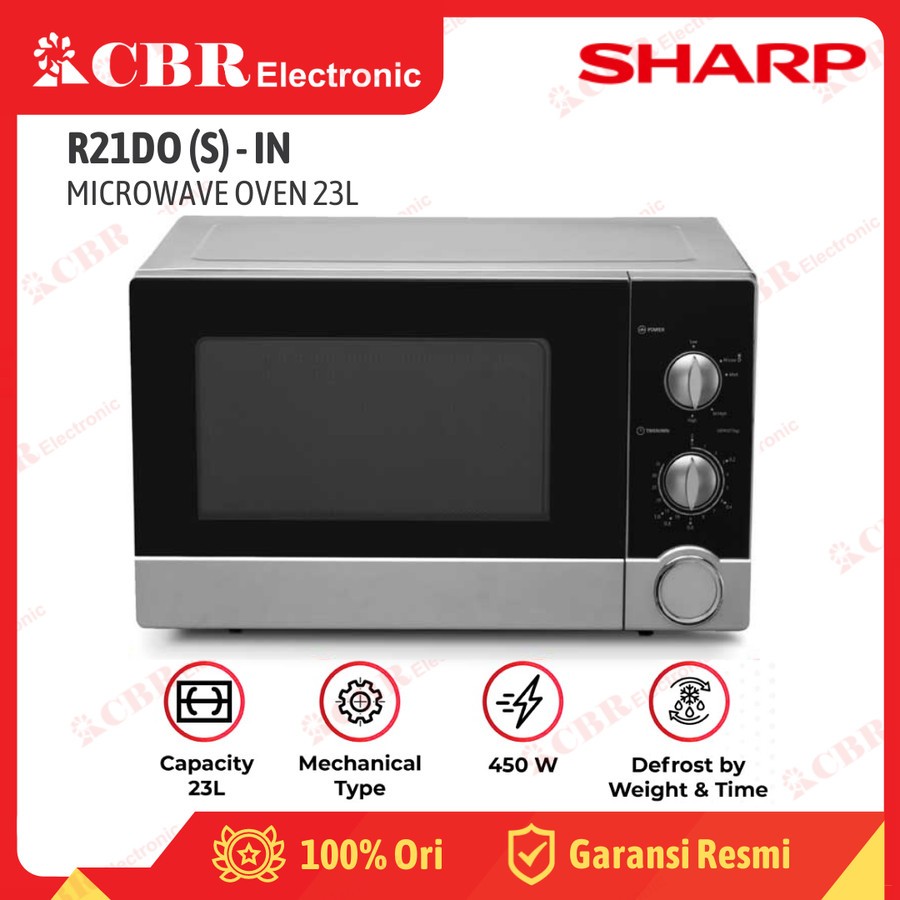 Jual Microwave SHARP R-21D0 (S)-IN (23L / Solo) | Shopee Indonesia