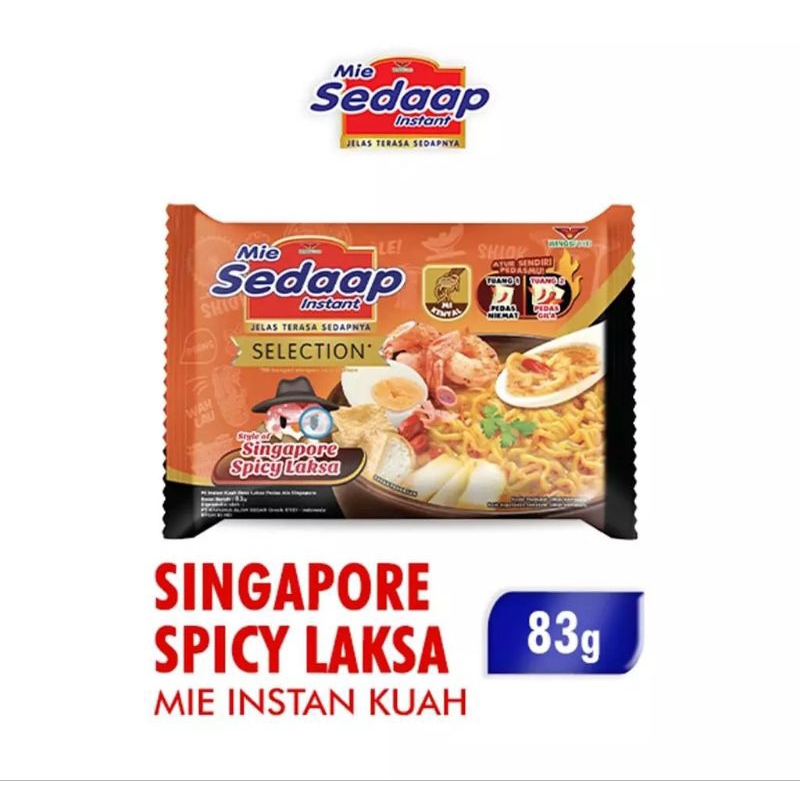 Jual Mie Sedaap Selection Singapore Spicy Laksa 83gr | Shopee Indonesia