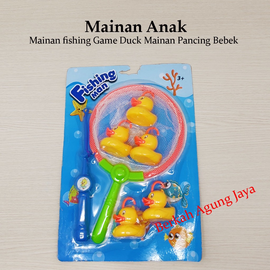 Mainan Pancing Bebek Plastik Mainan Anak Pancing pancingan Fishing game  bebek 5pcs B533