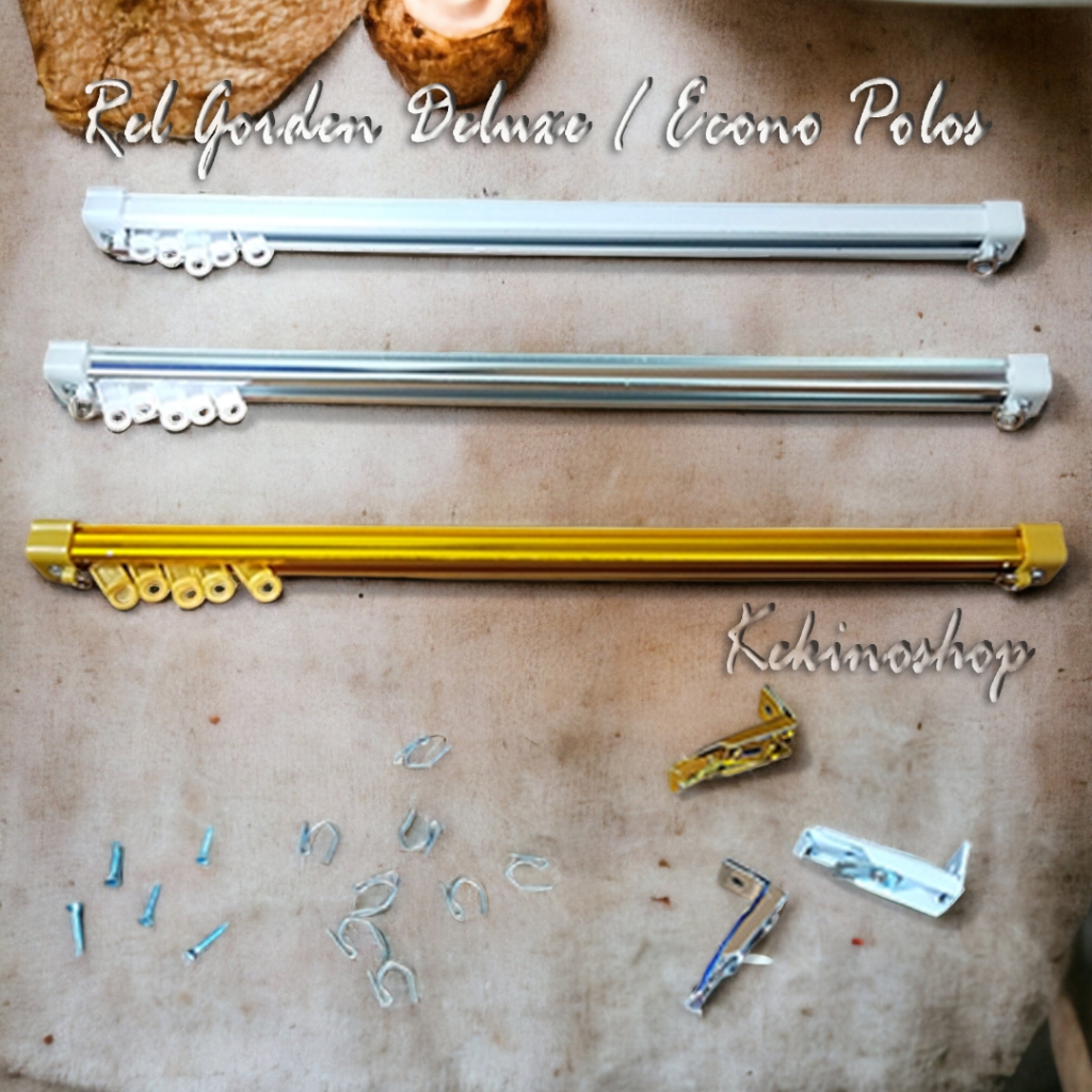 Jual Rel Batang Besi Gorden Deluxe Econo Polos full set komplit ...