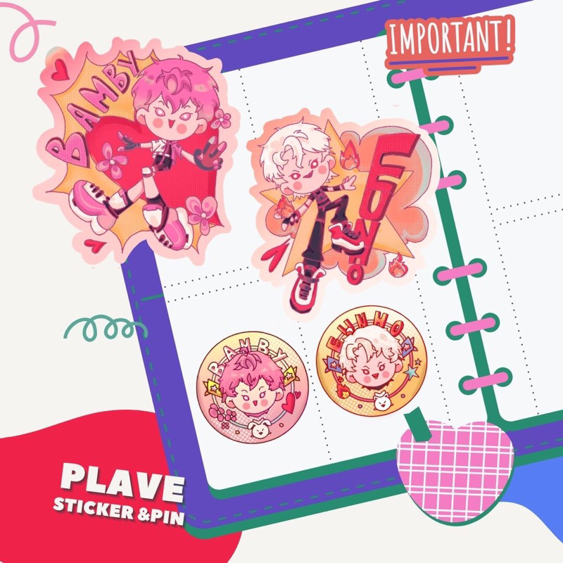 Jual Plave Sticker & Pin/Bamby & Eunho | Shopee Indonesia