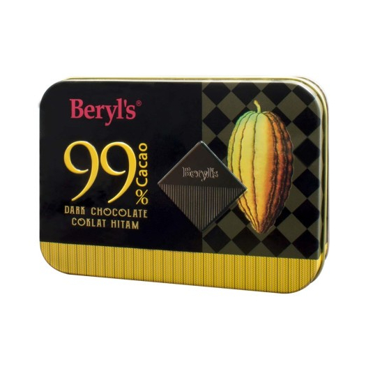 Jual Beryls Dark Chocolate 99% / 80% Dark Chocolate Cocoa 99% / Cocoa ...