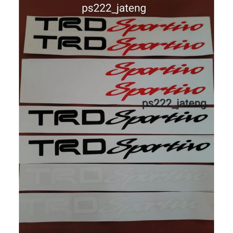 Jual Stiker sticker tulisan trd sportivo/stiker trd sportivo | Shopee ...