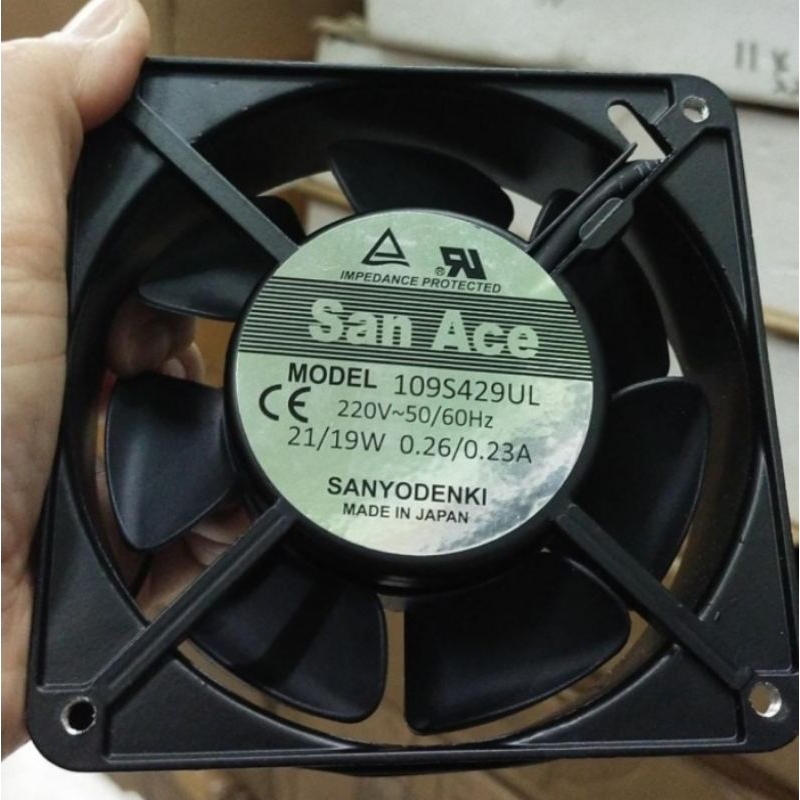 Jual Kipas FAN AC San Ace 220V 12cm x 12cm x 3,8cm Made in japan ...