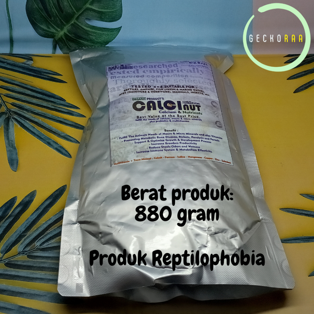 Jual Calcinut Big Bags Kalsium Nutrisi Reptil Gecko Bearded Dragon ...