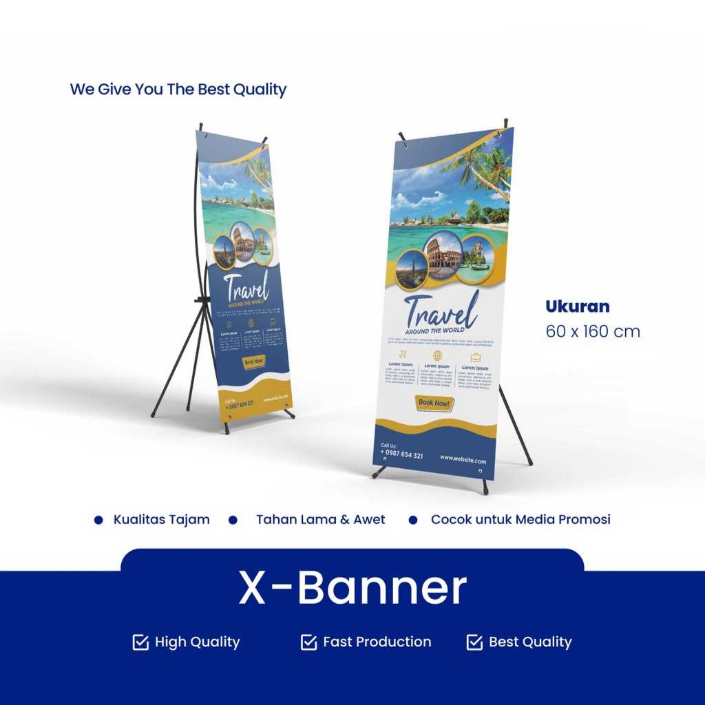 Jual STAND X BANNER BESI 60 X 160 CM AWET KUAT KOKOH COCOK UNTUK TIANG ...