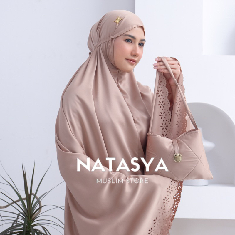 Jual Mukena Dewasa Silk Daily 2in1 Set Sajadah Flora Laser Cut Shopee