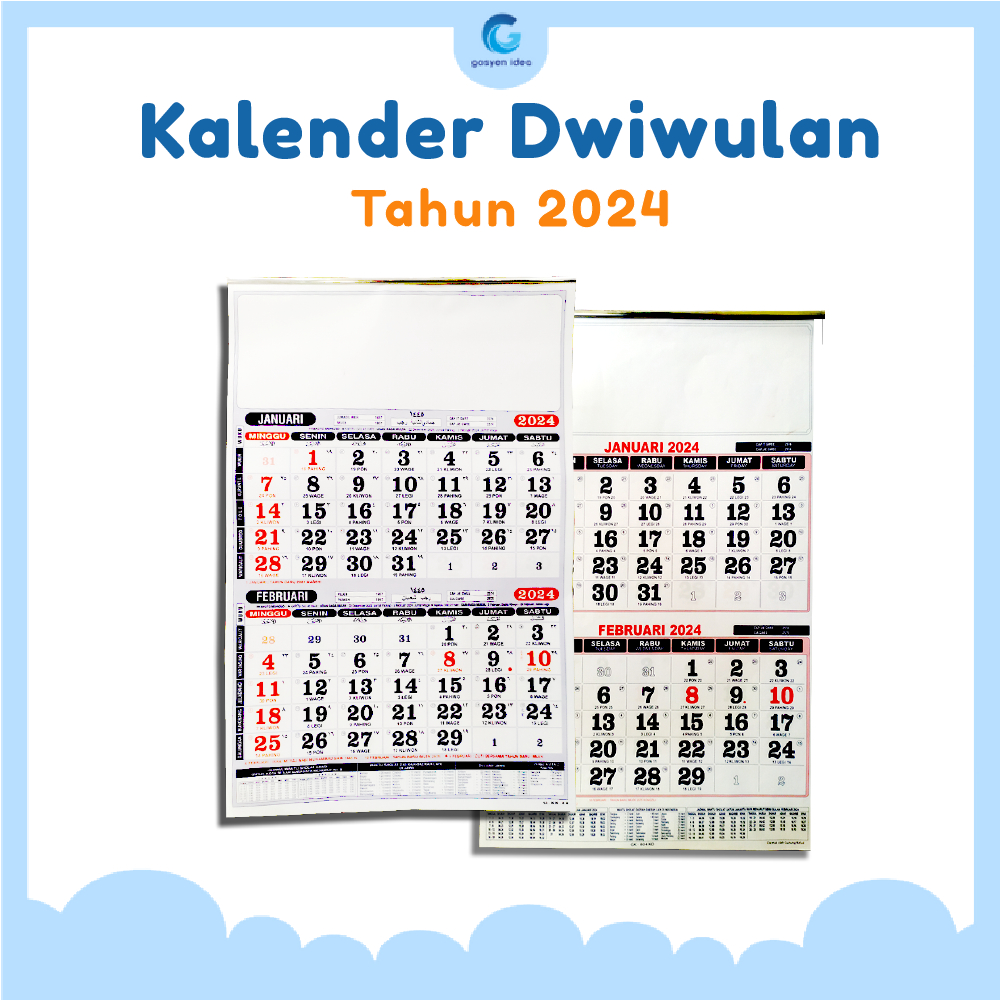 Jual Kalender Dinding Dwiwulan Tahun 2024 | Shopee Indonesia