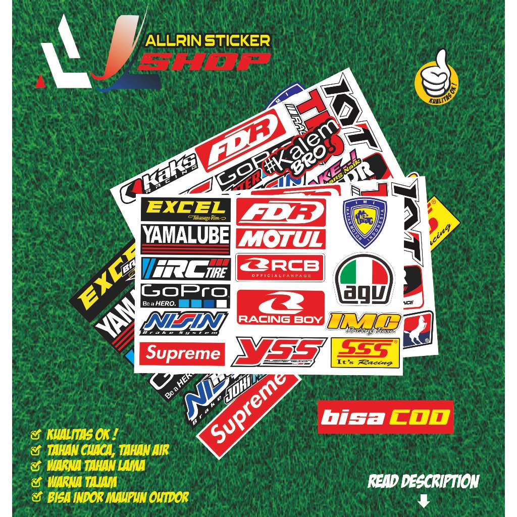 Jual STIKER RACING PACK STICKER RACING | Shopee Indonesia