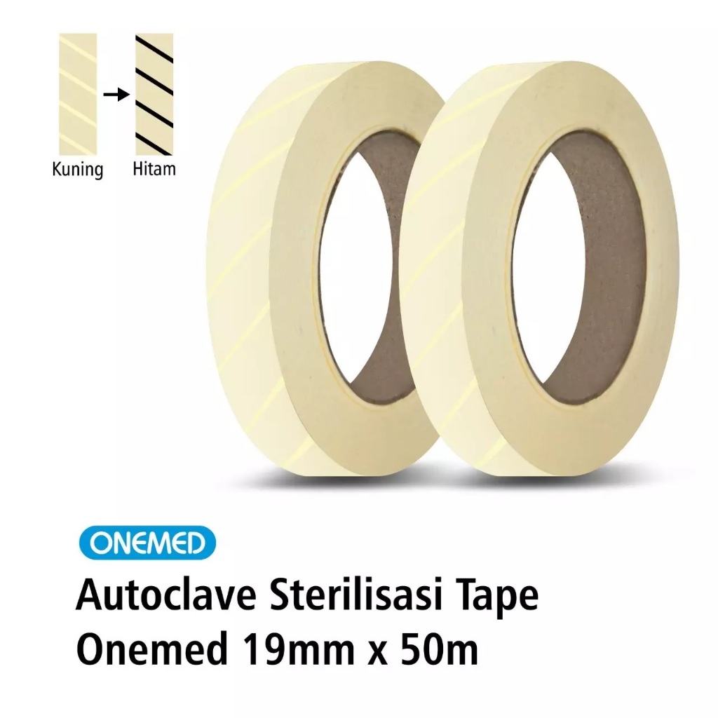 Jual Autoclave Tape Indicator Steam Sterilisasi Onemed 19 Mm X 50 Mm