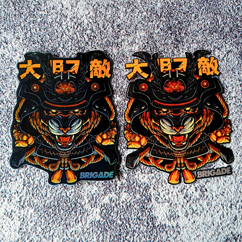 Jual Sticker Stiker Tiger Harimau Dark Samurai Bushido Ronin Japan ...