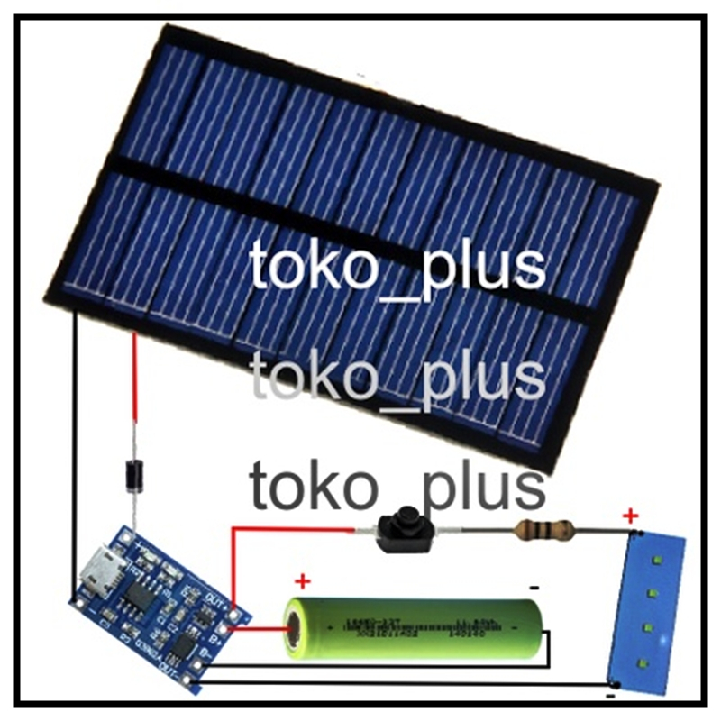Jual Modul Project Merakit Rangkaian Lampu Led Emergency Tenaga