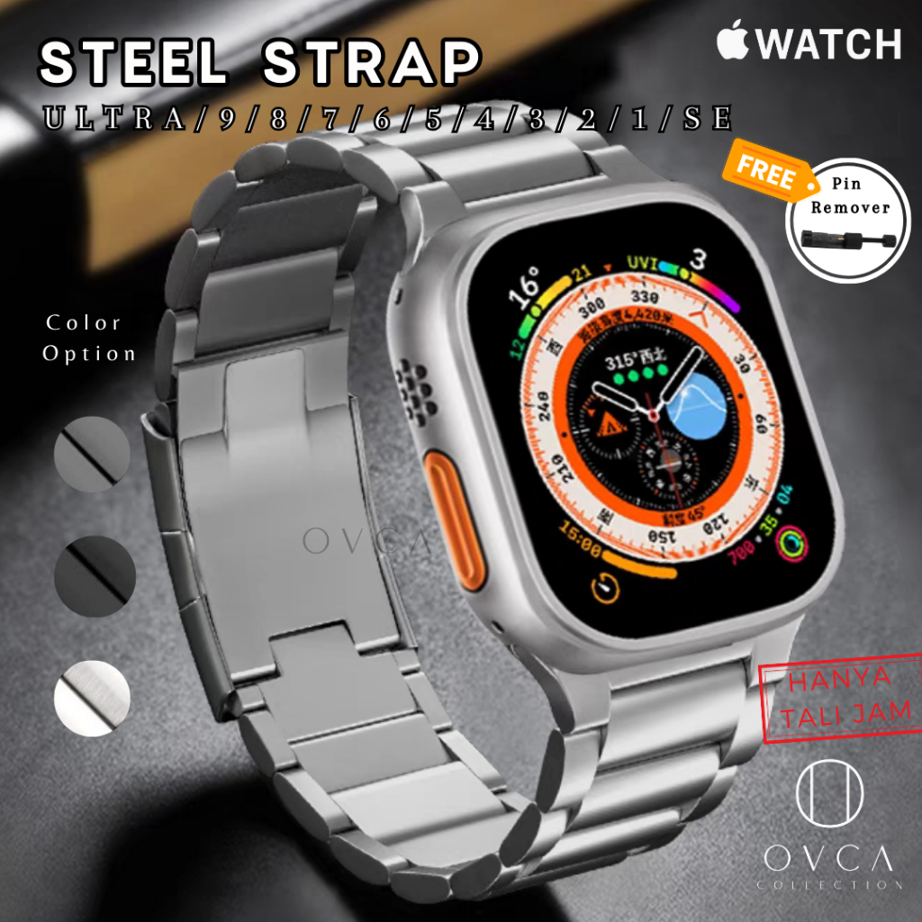 Tali Jam Apple Watch Ultra Apple Strap ULTRA SE Stainless Steel
