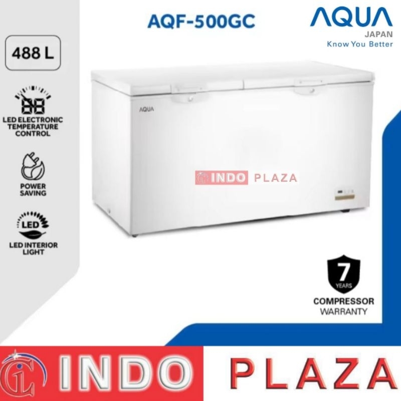 Jual CHEST FREEZER AQUA AQF-500GC 488 Liter | Shopee Indonesia