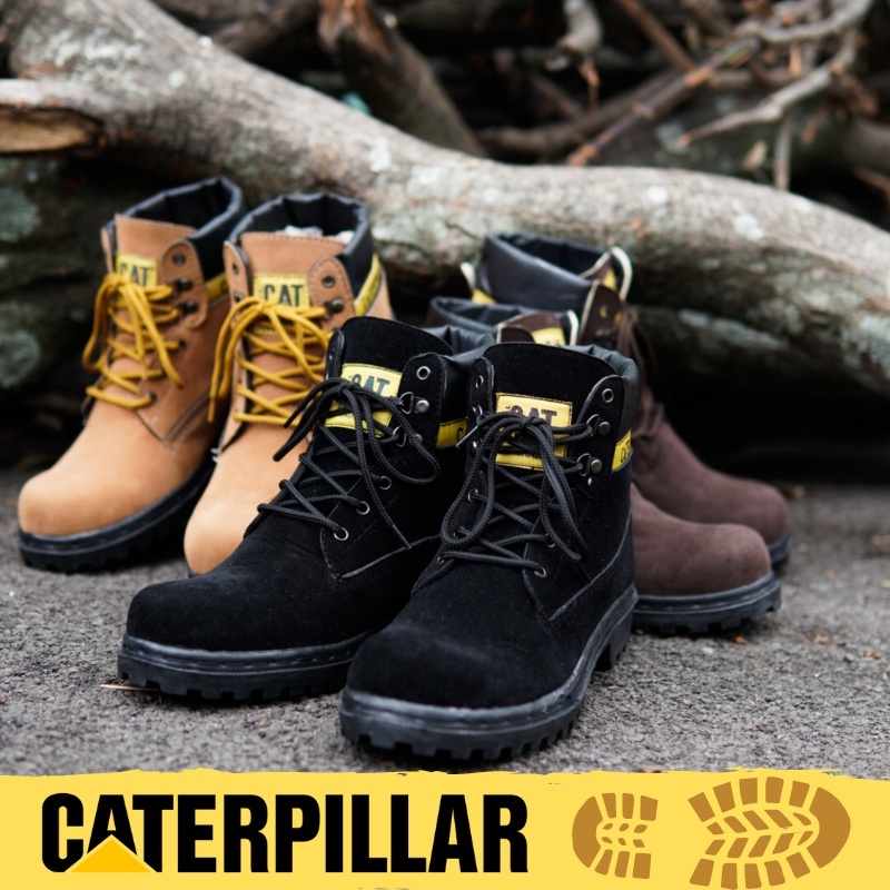Jual PROMO Sepatu Boots Pria Caterpillar SBY Sepatu Safety Ujung Besi