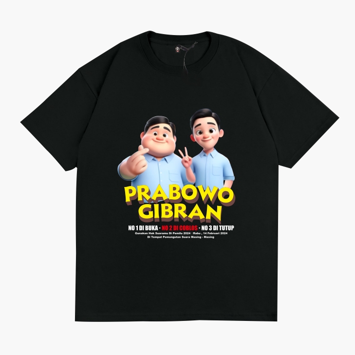 Jual Kaos Prabowo Gemoy V11 Kaos Relawan Prabowo Gibran Capres Cawapres