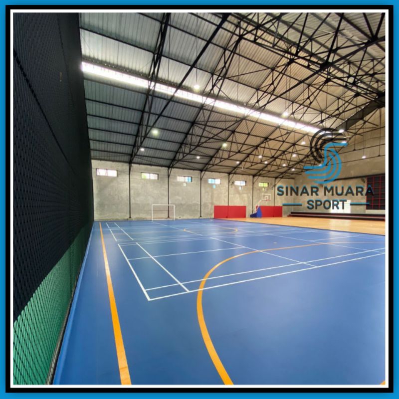 Jual Lantai Vinyl Futsal Badminton Basket Bersertifikat Garansi