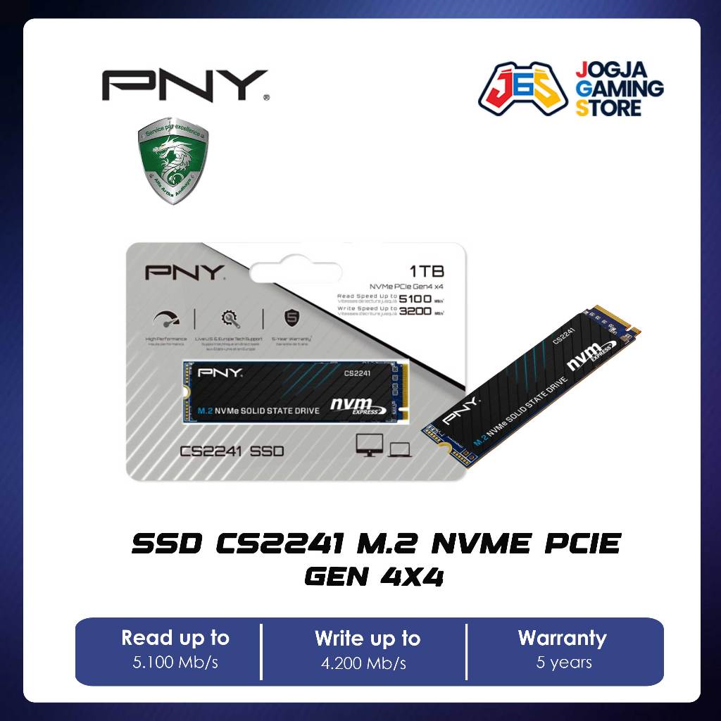 Jual Pny Ssd Cs2241 M2 2280 Nvme Gen 4x4 Ssd Shopee Indonesia 3988