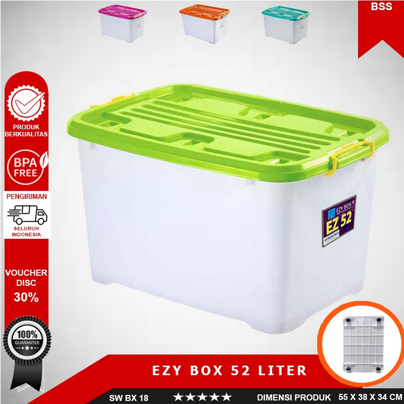 Jual EZY CONTAINER BOX CB 30 / 45 / 52 LITER KOTAK TEMPAT PENYIMPANAN ...