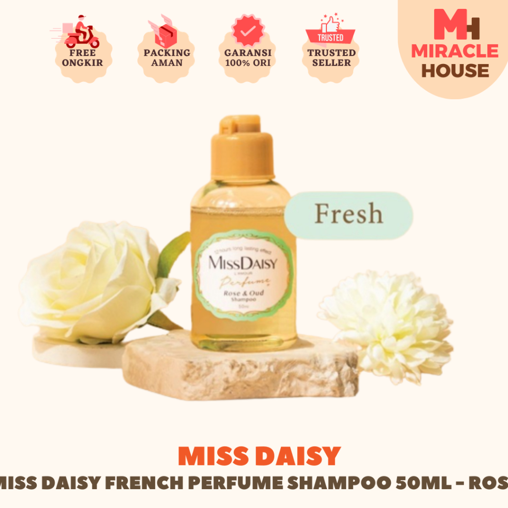 Jual MISS DAISY French Perfume Shampoo Rose & Oud 50ml anti ketombe ...