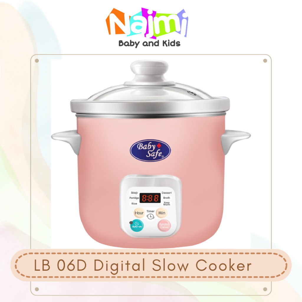 Jual LB06D / LB017 Baby Safe Slow Cooker 1.5 Liter Digital Timer