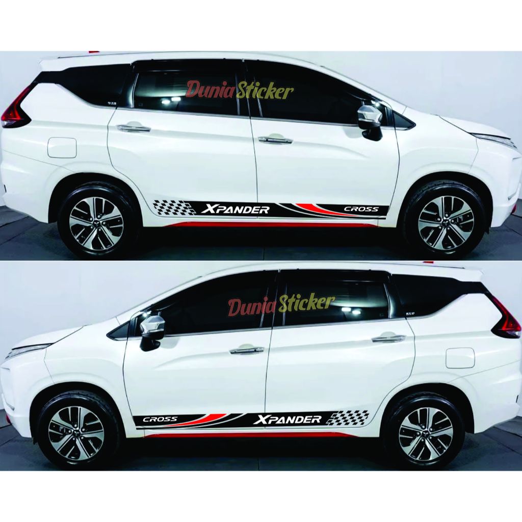 Jual Cutting stiker Mobil Xpander Stiker Striping List Xpander Cross