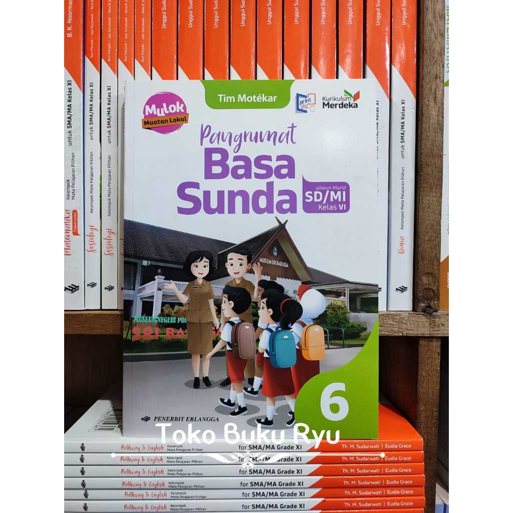 Jual Buku Pangrumat Basa Sunda Kelas 6 SD/MI Kurikulum Merdeka Erlangga ...