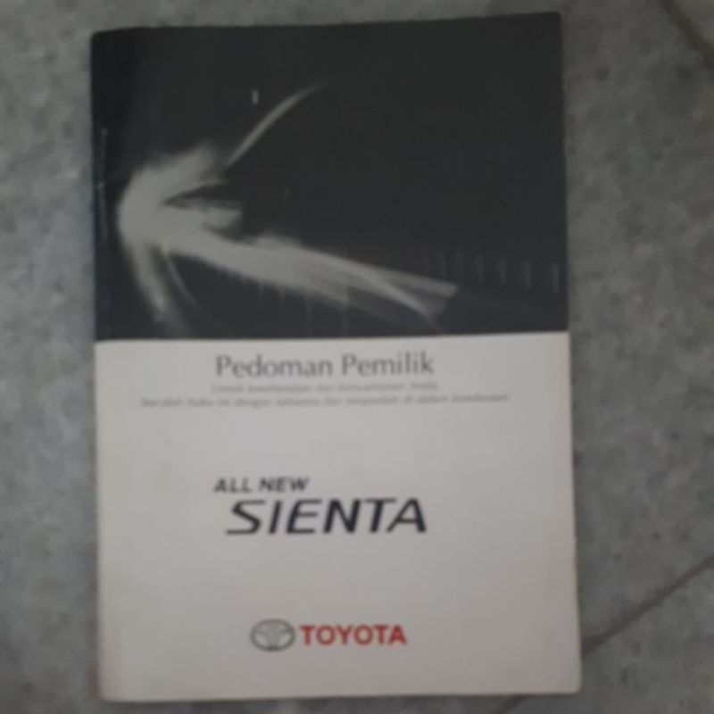 Jual BUKU MANUAL MOBIL TOYOTA SIENTA. Shopee Indonesia