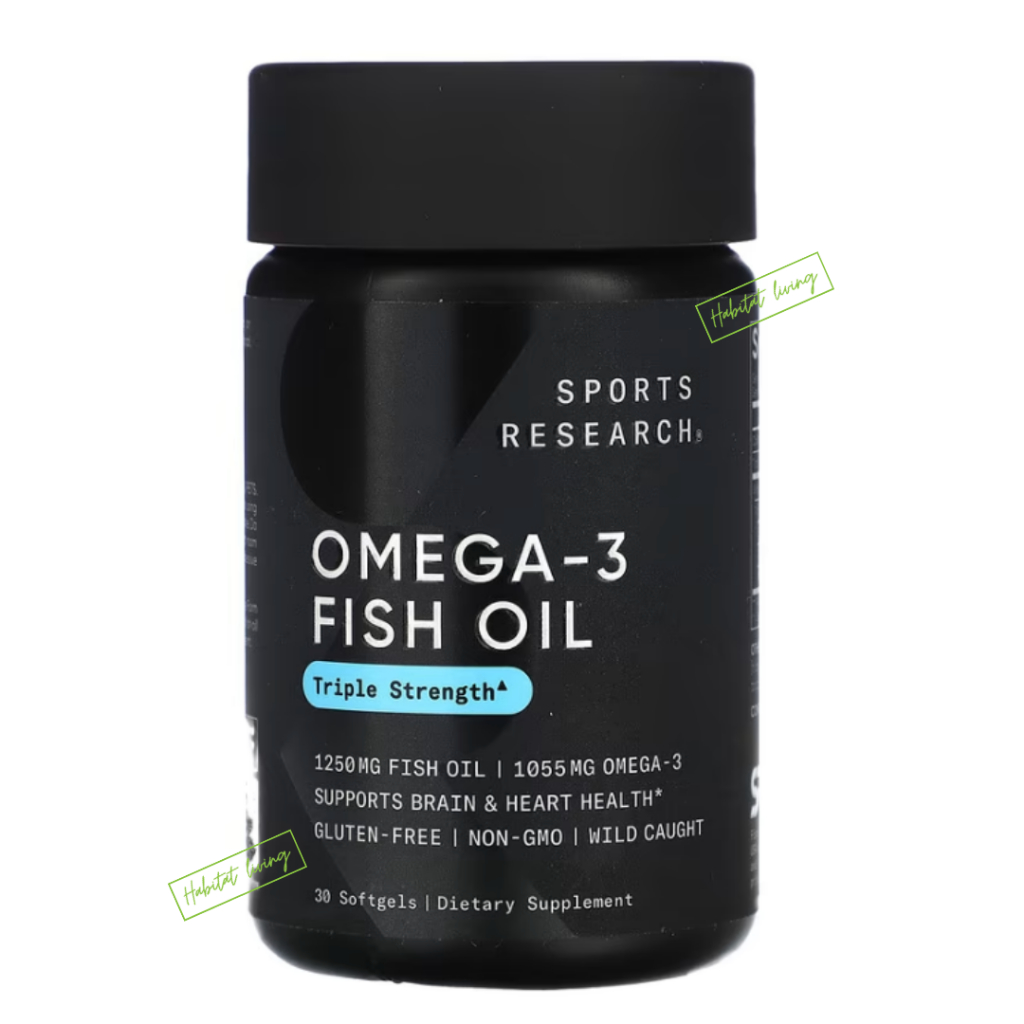 Jual SPORTS RESEARCH Omega 3 Fish Oil, Triple Strength | Shopee Indonesia